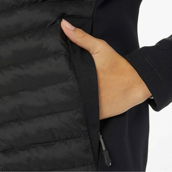 ❄️NWT❄️ 32 Degrees Womens Mixed Media Jacket- Black - Picture 4 of 5